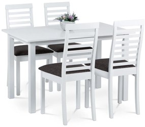 Set mobilier sufragerie Churton-4000 WT (alb + maro) (pentru 4 persoane). 1120662