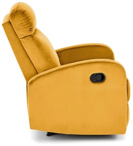 Fotoliu recliner Wonder mustariu H98 cm
