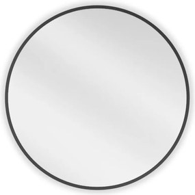 Mexen Loft oglindă de baie rotundă 60 cm, ramă neagră - 9850-060-060-000-70