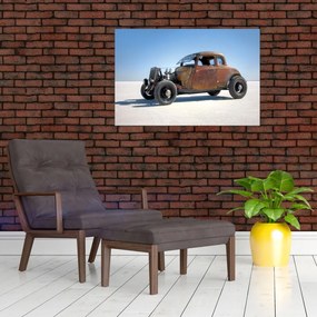 Tablou - Mașină în deșert (90x60 cm)