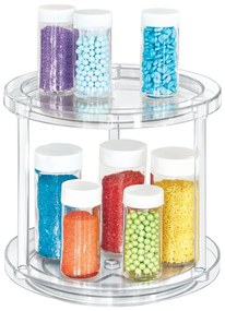 Suport rotativ pentru recipiente cosmetice iDesign The Home Edit, ⌀ 24,1 cm