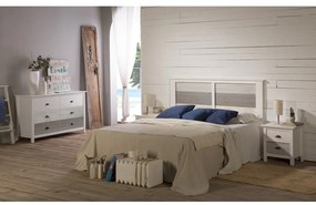 Noptieră Marckeric Romantica, 46 x 50 cm, alb - gri