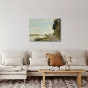 Tablou pe sticlă - Claude Monet, Argenteuil, reproducere (70x50 cm)
