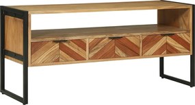 vidaXL Cabinet TV cu sertar Maro 100 x 35 x 50 cm Lemn Solid de Acacia