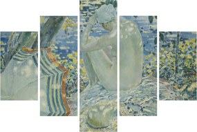 Tablou - Frederick Carl Frieseke, On the Bank, reproducere (150x105 cm)
