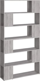 vidaXL Dulap de cărți/Separator de cameră, gri sonoma, 100x24x188 cm