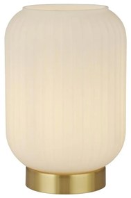 Veioza, Lampa de masa din sticla alba Pearl