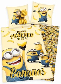 Lenjerie de pat din bumbac Herding Minionii, 135 x200 cm, 80 x 80 cm