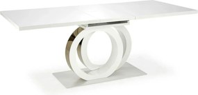 Masa alba dining GALARDO, extensibila, 160/200x90x77 cm