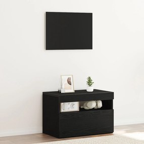vidaXL Dulap de noapte Stejar negru 60 x 35 x 40 cm Lemn compozit