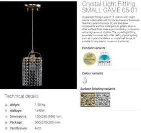 Lustra, Pendul Cristal Bohemia Exclusive SMALL GAME 05-01