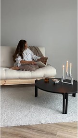 Măsuță de cafea neagră rotundă din lemn masiv de pin ø 80 cm Sticks – Karup Design