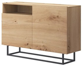 Comoda in decor stejar DUVA 120x37 cm
