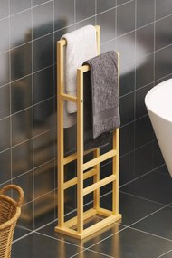 Suport prosop Vella, din metal pentru baie, 90 cm,gold