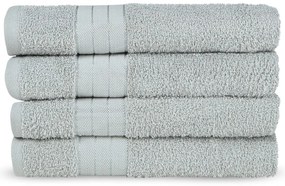 Prosoape gri-deschis 4 buc. din bumbac din frotir 50x100 cm – Good Morning