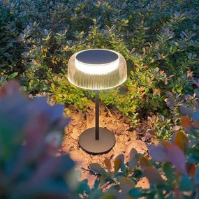 Lampă LED solară reîncărcabilă dimabilă Zuma Line DT33111 BLUET LED/2,5W/2000 mAh IP44 negru