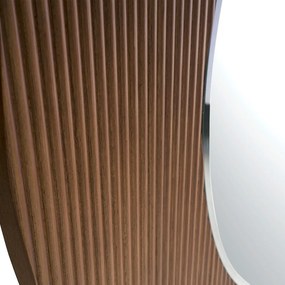 Oglinda decorativa design LUX Walnut 110cm