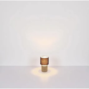 Lampă de masă VALENTINO 1xE14/40W/230V negru/auriu Globo 21626