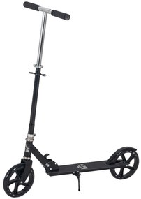 HOMCOM Trotinetă Pliabilă pentru Copii de 7-14 Ani Scuter Infantil Ghidon Ajustabil în Înălțime de 4 Nivele cu Frână 88x37x75-100 cm Negru | Aosom Romania