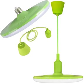 LED Lampa suspendata KIKI 1xE27/15W/230V verde