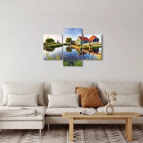 Tablou cu mori din Olanda (90x60 cm)