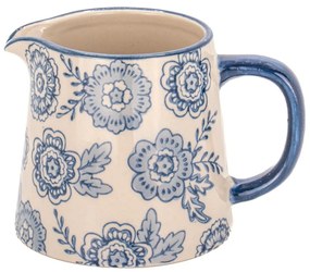 Latieră albastră-bej din gresie 200 ml Blue Willow – Sass &amp; Belle