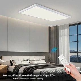 Brilagi-LED Lampă LED reglabilă pentru baie FRAME SMART LED/96W/230V IP44 albă + telecomandă