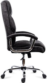 Scaun directorial din stofă cu arcuri OFF 709 negru