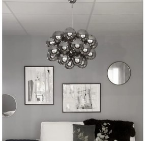 Lustră pe cablu ByRydens 4200650-4505 GROSS GRANDE 8xG9/4W/230V fumuriu/negru