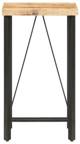 286610 vidaXL Masă de bar, 60 x 60 x 107 cm, lemn de mango nefinisat