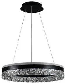 Lustră LED dimabilă pe cablu LED/80W/230V 3000-6500K negru + telecomandă