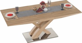 Masă dining,  stejar, 160-200x90 cm, BONET NEW TIP 2