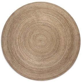 Covor în culoare naturală reversibil rotund din iută ø 100 cm Braided Grey – Hanse Home