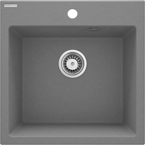 Chiuveta granit Deante Evora 50x50 cm gri metalic