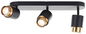Brilliant - Spot LED COVELO 3xGU10/5W/230V, negru/auriu