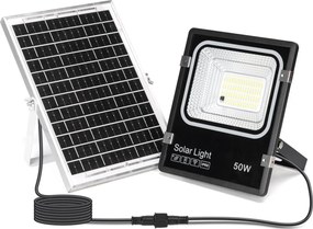 Aigostar -LED Proiector solar cu LED/50W/3,2V 1200mAh 3000K/4000K/6500K IP66 + telecomandă