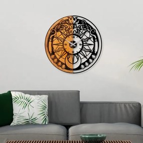 Ceas de perete d. 56 cm 1xAA lemn/metal