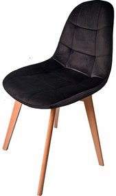 JAKS SCAUN VELUR CLASSIC NEAGRĂ, STILUL SCANDINAV