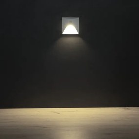 Kanlux 39141 - Aplica LED pentru scări EXIN cu senzor, 2,5W/230V, 4000K, IP65, alb, pătrat