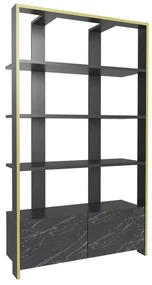 Raft Eleanoretta (Marmură negru + negru + Auriu). 1106763