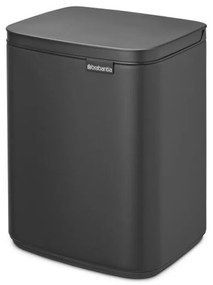 Cos pentru gunoi Brabantia Bo Small 1008868, 7l, Deschidere lina si silentioasa, Gri