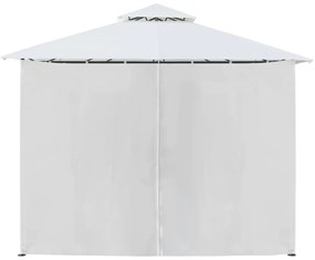 Pavilion cu perdele, alb, 600 x 298 x 270 cm, 180g m