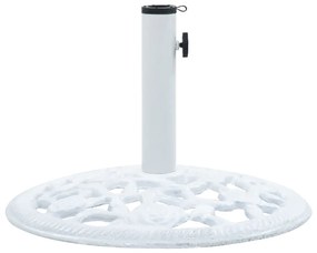 Baza de umbrela, alb, 12 kg, 48 cm, fonta Alb, 48 x 48 x 33 cm