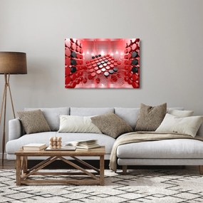Tablou cu abstracți din butoane (90x60 cm)
