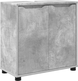 vidaXL Cabinet pentru chiuvetă de baie Gri din beton 60 x 30 x 60 cm