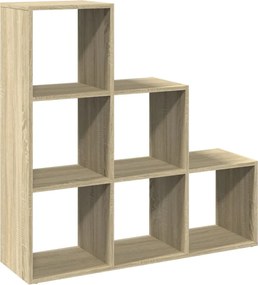 vidaXL Bibliotecă/separator 3 niveluri stejar sonoma 99x29x99 cm lemn