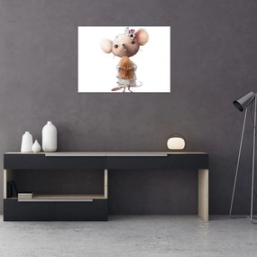 Tablou pe sticlă - Animăluț în acuarelă N⁰2 (70x50 cm)