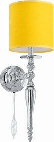 BRILAGI - Lampă de perete NUBILA 1xE27/60W/230V crom lucios/galbenă