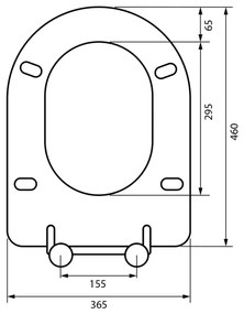 Sapho - Capac WC SoftClose, gri
