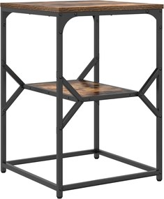 vidaXL Masă laterală Stejar fumuriu 41 x 40 x 60 cm